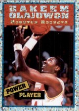 1995-96 Panini Power Player Sticker HAKEEM OLAJUWON Houston Rockets #141