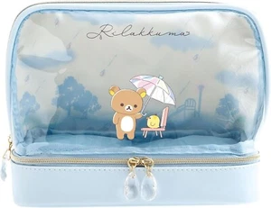 San-X Rilakkuma Rainy Days After Sunny Days Rilakkuma Pouch Japan KAWAII NEW - Picture 1 of 2
