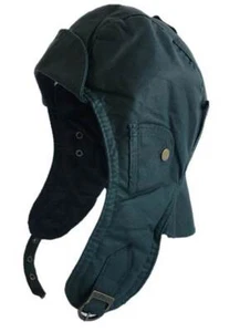 Gorro de cuero descapotable gorro de piloto gorro de cuero gorro de piel piel trapper Leather Cap - Imagen 1 de 3