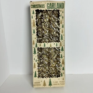 VTG Gold Christmas Tinsel Garland West Germany in Box 8’ - Picture 1 of 6