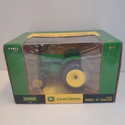 Ertl John Deere Model D Tractor on Rubber NIB 1/16 Scale 2006 Diecast HTF 15808 - Image 1 of 4