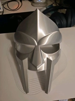MF DOOM Gladiator Mask Hip Hop Rap Metal Face Cosplay Costume Party Prop - Image 1 of 4