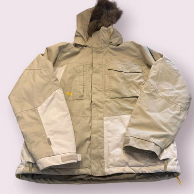 Куртка мужская Helly Hansen для сноуборда M бежевая лыжная с подкладкой меховая с капюшоном на молнии - Изображение 1 из 4
