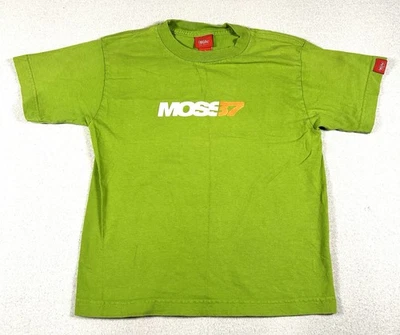 Camiseta Vintage MOSSIMO Verde Juvenil Pequeña Patinadora Años 90 Y2K Logo Gráfico Foto 1 de 4