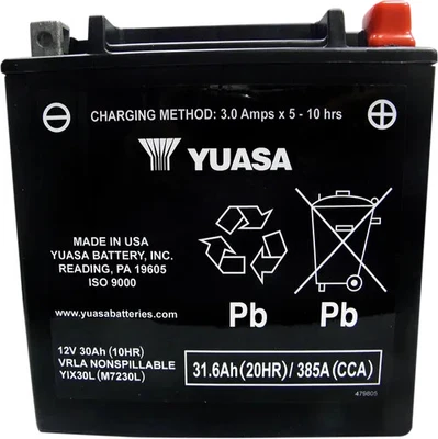 Yuasa H-P Fresh Pack AGM Battery YIX30L-BS 1.4L Arctic Cat Jaguar Z1 07-08 - Imagem 1 de 4