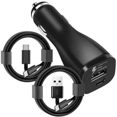 FREEDOMTECH Original Samsung Galaxy S25 S24 S23 S22 S21 S20 USB Fast Car Charger USB-C Cable