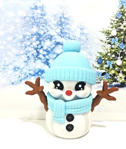 3D Printed Snowman, 4.5" Articulated Holiday Christmas Snowman Figurine - Picture 1 of 8