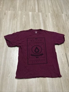 Volcom Dark Red T-Shirt Men’s Size M - Picture 1 of 4