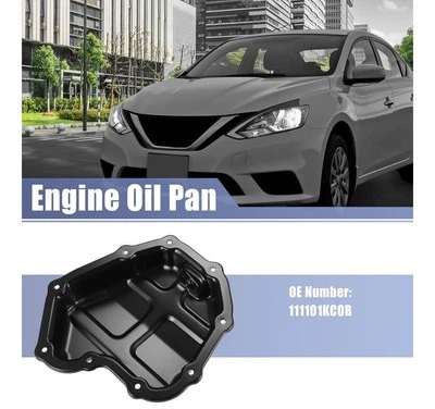 1 peça de substituição da bandeja de óleo do motor nº 111101KC0B para Nissan Juke 2011-2017 preto - Imagem 1 de 2