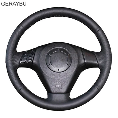 DIY Customized Hand Sewn Car Steering Wheel Cover For Mazda 3 Axela 5 6 Atenza - Image 1 of 4
