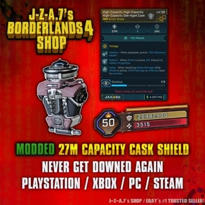 Borderlands 4✨ MODDED 27M KAPAZITÄT FASS GOD SHIELD BL4 INVINCIBILITY✅PC-PS-XBOX✨ - Bild 1 von 2
