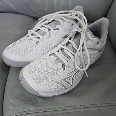 Zapato de tenis para mujer MIZUNO Wave Exceed Tour 6 talla 8 blanco gris Foto 1 de 4