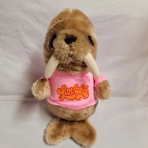 Vintage Knickerbocker 12” Shirt Tales Walrus Plush Toy Lovable Shirt 1980s HTF - Picture 1 of 6