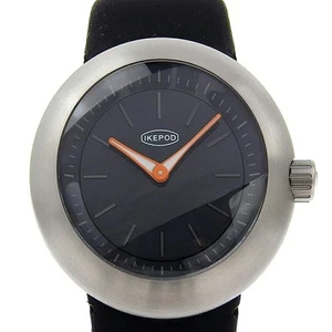 Orologio IKEPOD idoneo D014 SS gomma quarzo display analogico quadrante nero ... - Foto 1 di 8