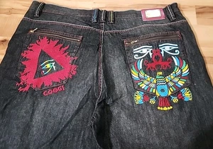 Coogi Vintage Jeans Herren 48x36 Y2K Big & Tall bestickte Beine bunt Baggy - Bild 1 von 10