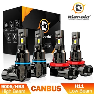 For Chevy Silverado 1500 2007-2015 Combo LED Headlight Kit Bulbs High Low Beam - Foto 1 di 19