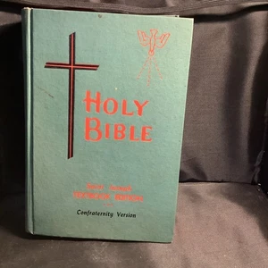 Vintage 1963 Heilige Bibel Heiliger Josef Lehrbuchausgabe Bruderschaft Version - Bild 1 von 9
