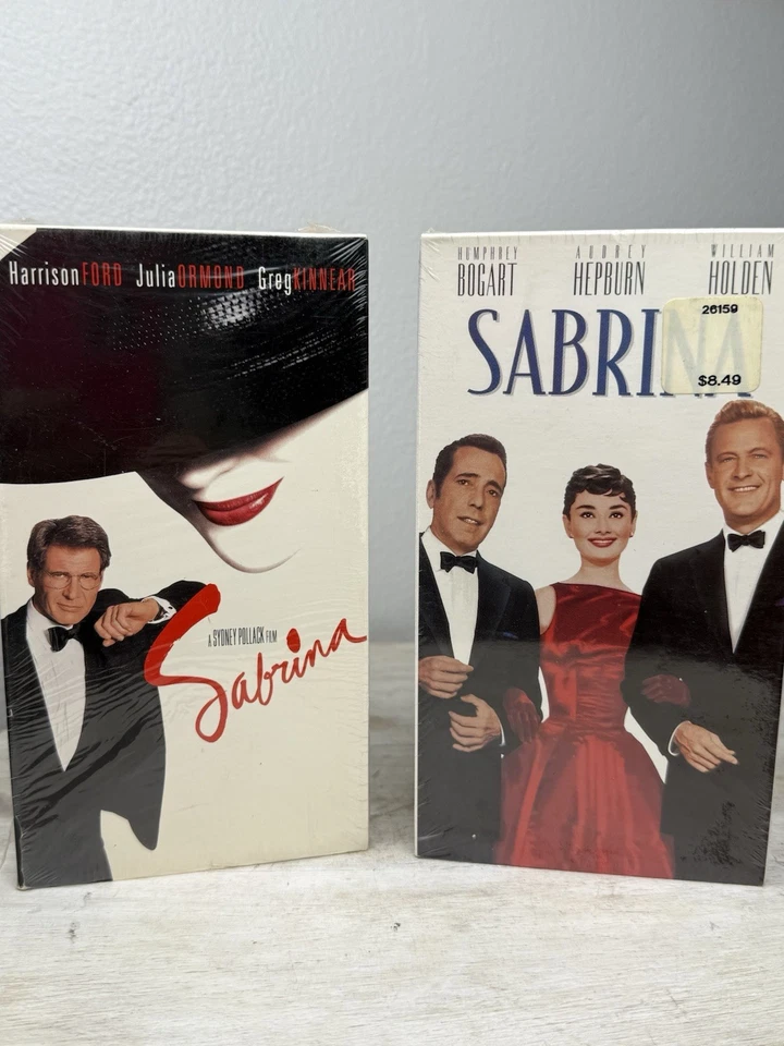 SABRINA VHS Lot Of 2 Old 1954 Version SEALED & 1995 Version — 第 1/3 张图片