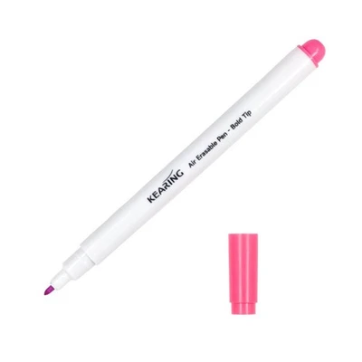 Juego de bolígrafos borrables al aire rosa para tela paquete de 12 Foto 1 de 4