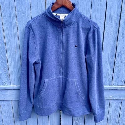 The Black Dog Womens Large Blue Full Zip Sweatshirt Sweater SOFT Logo Size L - Image 1 of 4