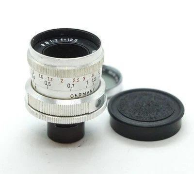 Carl Zeiss Jena Biotar 12.5 mm F2 2/12.5 for Pentaka 8 mm cine movie camera - Image 1 of 4
