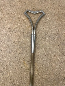 Vtg Metal Kromex Serving Tray Art Deco Style Brass Handle Retro MCM USA - Picture 1 of 7