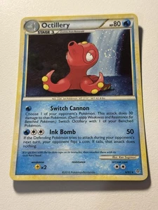 Pokemon Octillery 6/95 Holo Rare HGSS Unleashed LP Swirl - Picture 1 of 2