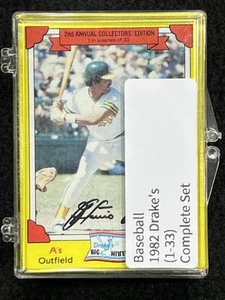 1982 Drake's Baseball Complete Set (33) Brett/Rose/Schmidt - Picture 1 of 11