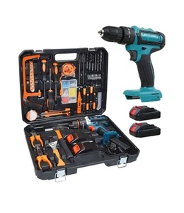 Trapano Avvitatore Con Valigetta Attrezzi 116pz - Imagen 1 de 7