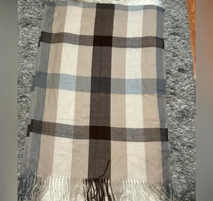 Karierter Schal in braun und beige nagelneu - Bild 1 von 2