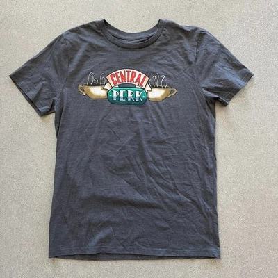 Camiseta Friends TV Show Central Perk Para Hombre Talla Mediana Nueva Heathet Gris Foto 1 de 4