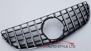 Cromo/Negro Brillante Rejilla para Mercedes Benz Clase W207 C207 A207 2014-2017 - Imagen 1 de 8
