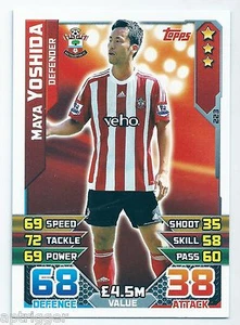 2015 / 2016 EPL Match Attax Base Card (223) Maya YOSHIDA Southampton - Picture 1 of 1