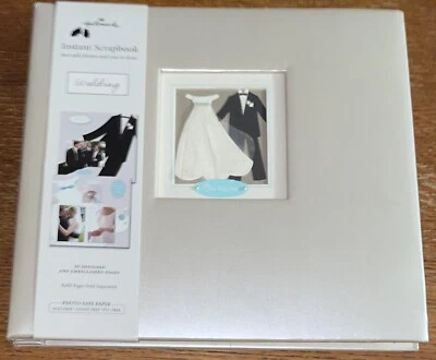 Hallmark Our Big Day 💜 Instant Scrapbook Album 12x12 Wedding Mr Mrs Photo Gift - Image 1 of 4