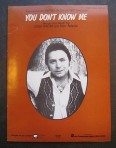 You Don't Know Me by Mickey Gilley sheet music - Picture 1 of 3
