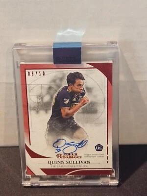 Quinn Sullivan 2022 Topps MLS Renaissance #EA-QS12 Autograph Ruby Red 06/10 - Image 1 of 2
