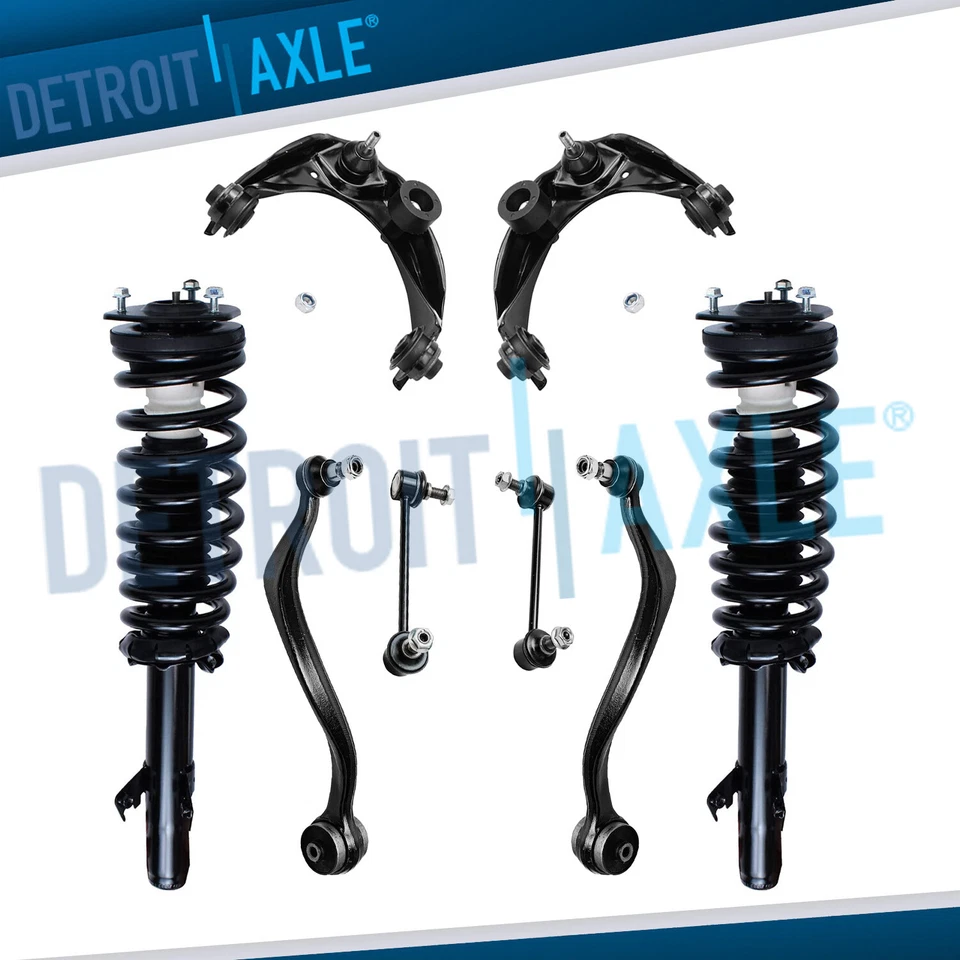 Front Coil Spring Strut Upper Lower Control Arm Sway Bar for 2003 - 2008 Mazda 6 - Image 1 of 4