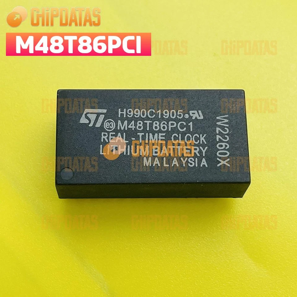 1PCS ST M48T86PCI M48T86PC1 DIP-24 5 VOLT PC REAL TIME CLOCK #R11 - Image 1 of 2