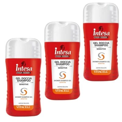 intesa pour Homme Vitacell gel doccia 2 in 1 uomo 3 x 250 ml