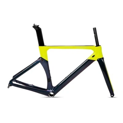 Cuadro de bicicleta de carretera de fibra de carbono Aero 700*28C eje pasante 12*100 mm 12*142 mm Foto 1 de 4