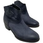 Diba True Women’s Size 7.5 Moon River Blue Leather Western Cowboy Ankle Boots