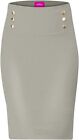 OrlyCollection Women's Elegant Button-Detailed Pencil Skirt