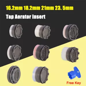 Water Tap Insert Filter Plastic Faucet Aerator Kitchen Basin 16.2 18.2 21 23.5mm - Picture 1 of 15