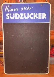 Werbeschild / Preisschild / Kreidetafel / "Nimm stets SÜDZUCKER" / 1950-1960 / - Bild 1 von 5