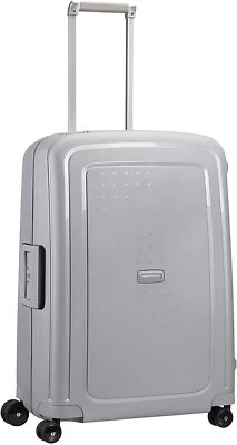 Samsonite S'Cure Spinner M Koffer 69 cm 79 L Doppelrollen Ziehgriff Silber - Bild 1 von 4