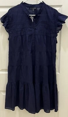Vestido Boston Proper Boho azul en capas nuevo con etiquetas para mujer XS Foto 1 de 4
