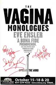 The Vagina Monologues Window Card Musical Theater 18"x12" - Picture 1 of 1