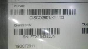 Cisco 2901-SEC/K9 ISR Router Licencja bezpieczeństwa 2900 15.1 IOS *1-rok gwarancji!* - Zdjęcie 1 z 10