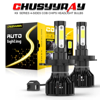 H4 LED Headlight Conversion Kit Bulbs for Kia Rio 2012-2017 Sedan Hi/Lo Beam - Image 1 of 4