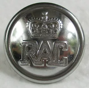 British:"RAC (ROYAL AUTOMOBILE CLUB) WHITE METAL BUTTON" (23mm, 1970s-1980s Era) - Picture 1 of 3